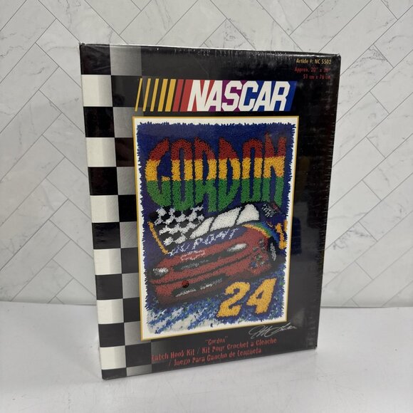 Caron Other - Vintage 90s 1999 Jeff "Gordon" DuPont NASCAR Racing Latch Hook Craft Kit 20x30"